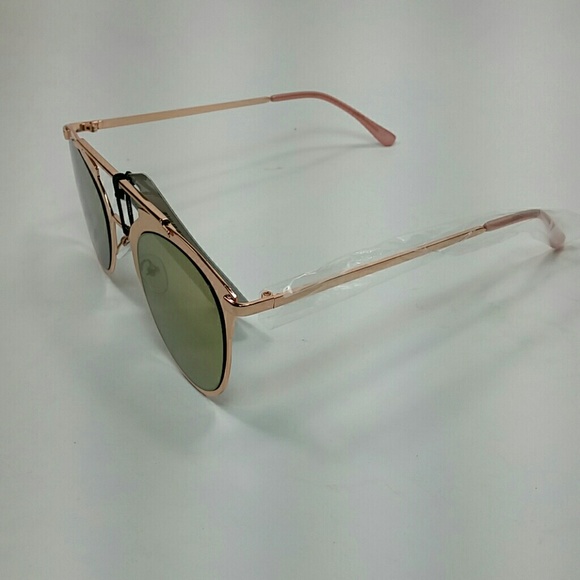 Rose Metal Sunglasses with Pink Metalic Lens - Picture 3 of 8